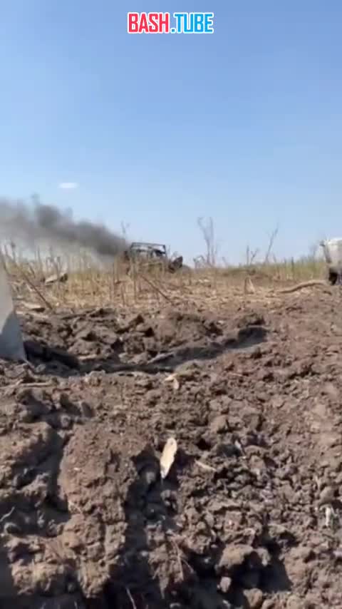  Два уничтоженных пикапа украинских формирований на Запорожском направлении