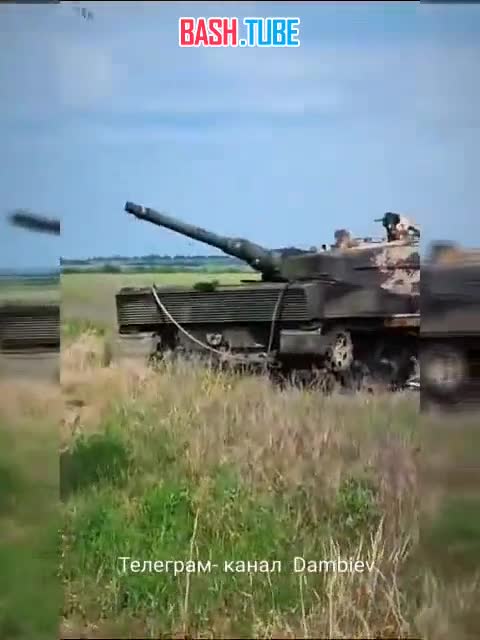  Два уничтоженных украинских танка Leopard 2A4 немецкого производства