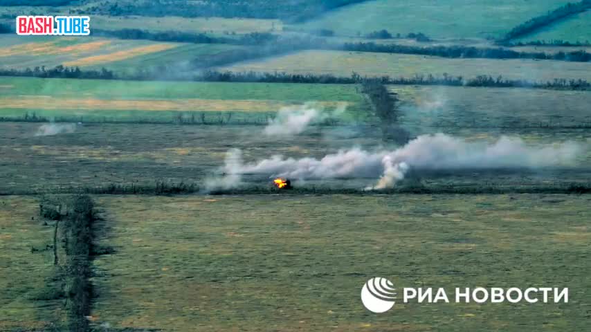  Бойцы 110-й отделной мотострелковой бригады уничтожили артиллерией танк Т-72М1 и броневик ВСУ