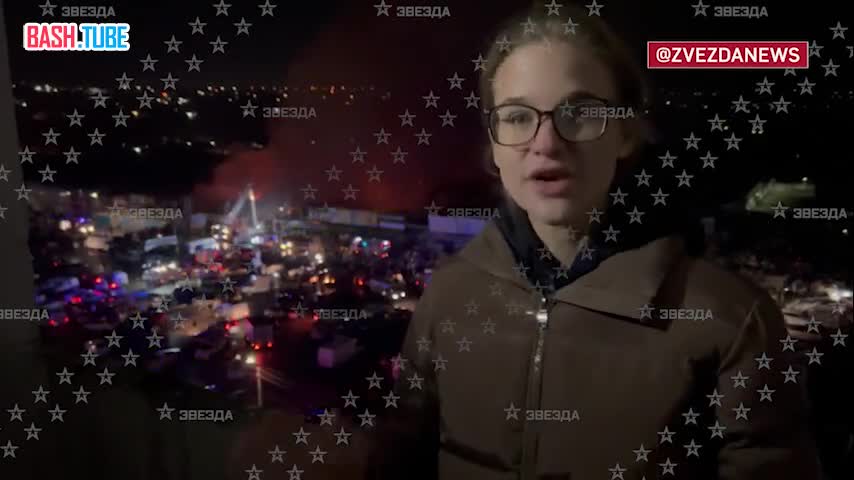 ⁣ Так мощный пожар на рынке в Ростове-на-Дону выглядел сверху