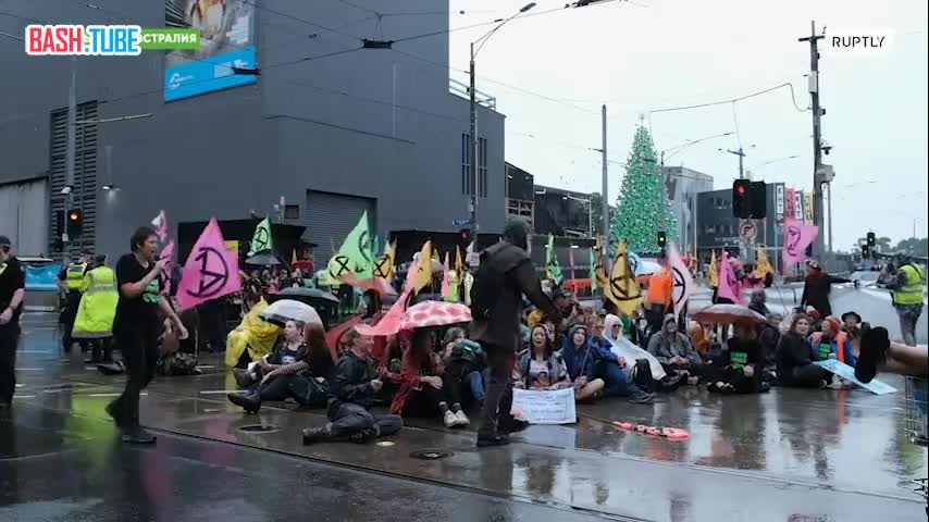  Более 70 экоактивистов «Extinction Rebellion» задержаны во время протеста в Мельбурне