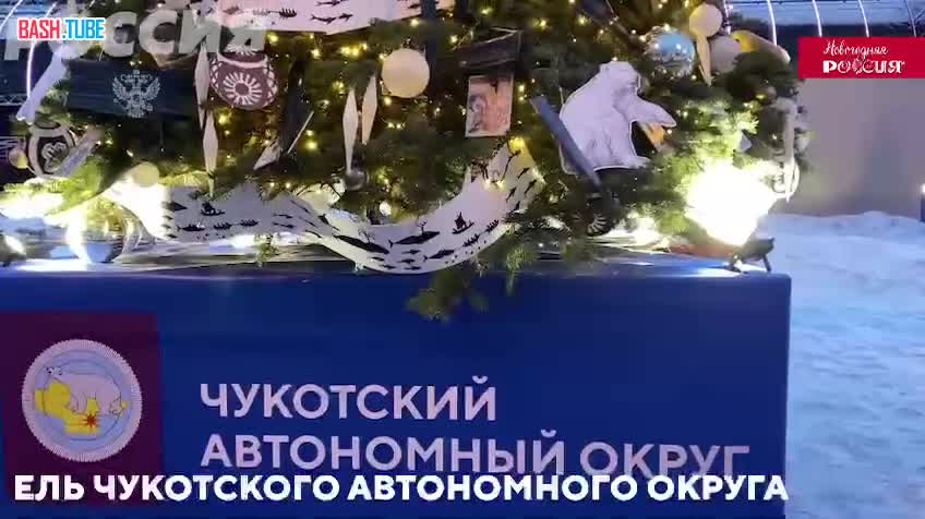  Красочное великолепие новогодних ёлок на главной аллее Выставки «Россия»
