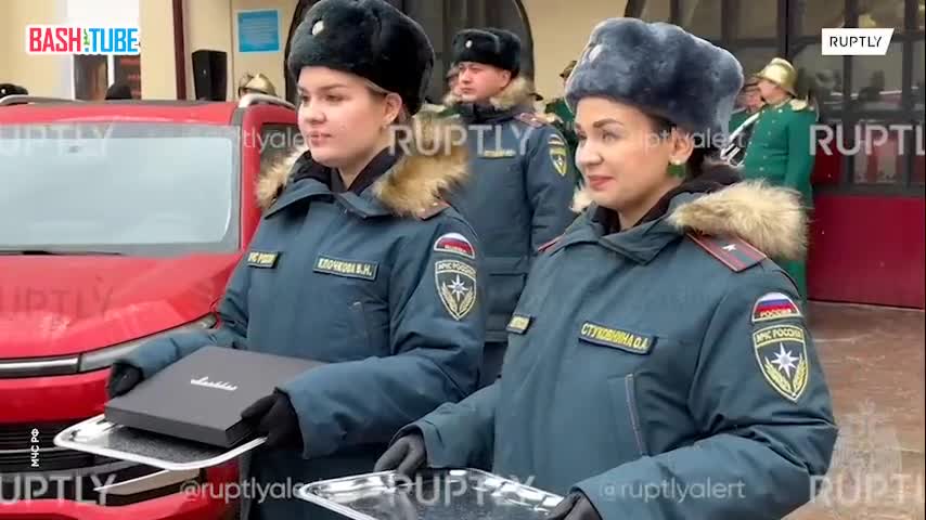 ⁣ Автопарк столичного управления МЧС РФ пополнился отечественными электромобилями