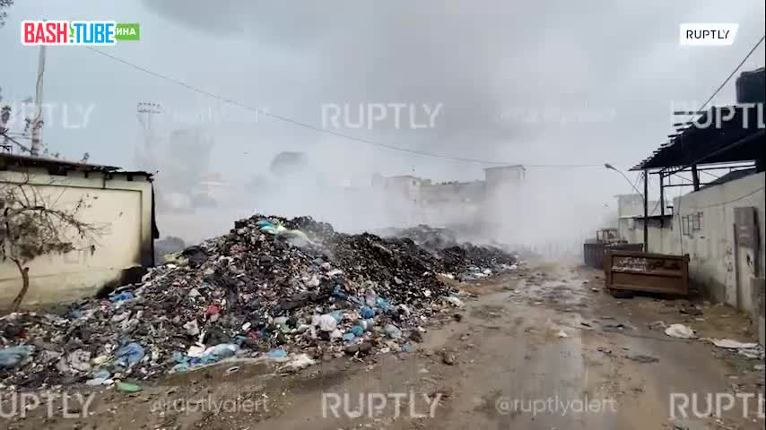 ⁣ В центре Газы скопилось 35 тысяч тонн твердых отходов