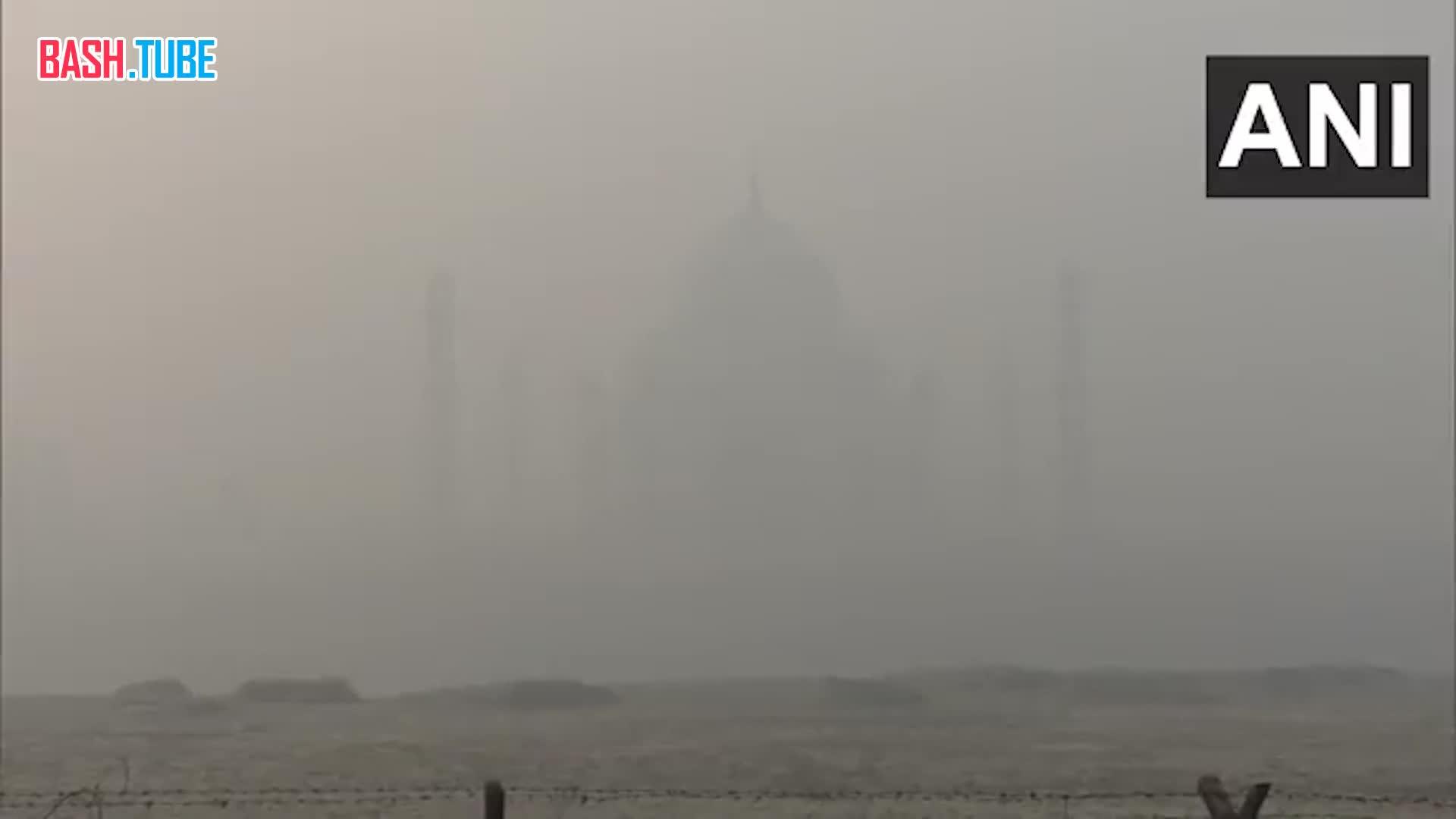 Токсичный туман в Индии «спрятал» Тадж-Махал и закрыл все школы в Дели