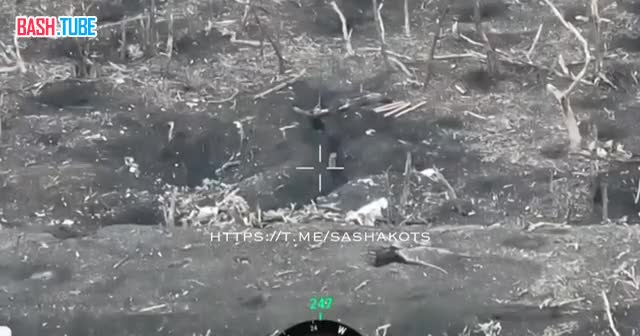 ⁣ Снайперская работа со сбросами на Купянском направлении от операторов гвардейской 1 танковой армии