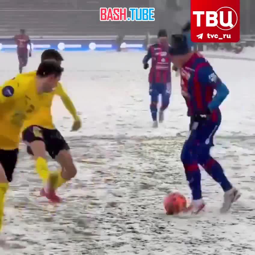  В столице состоялся матч ЦСКА и «Ростова», который могли отменить из-за снегопада