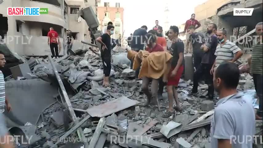  21 человек, все члены одной семьи, погибли в результате ракетного удара Израиля по жилому району в Газе