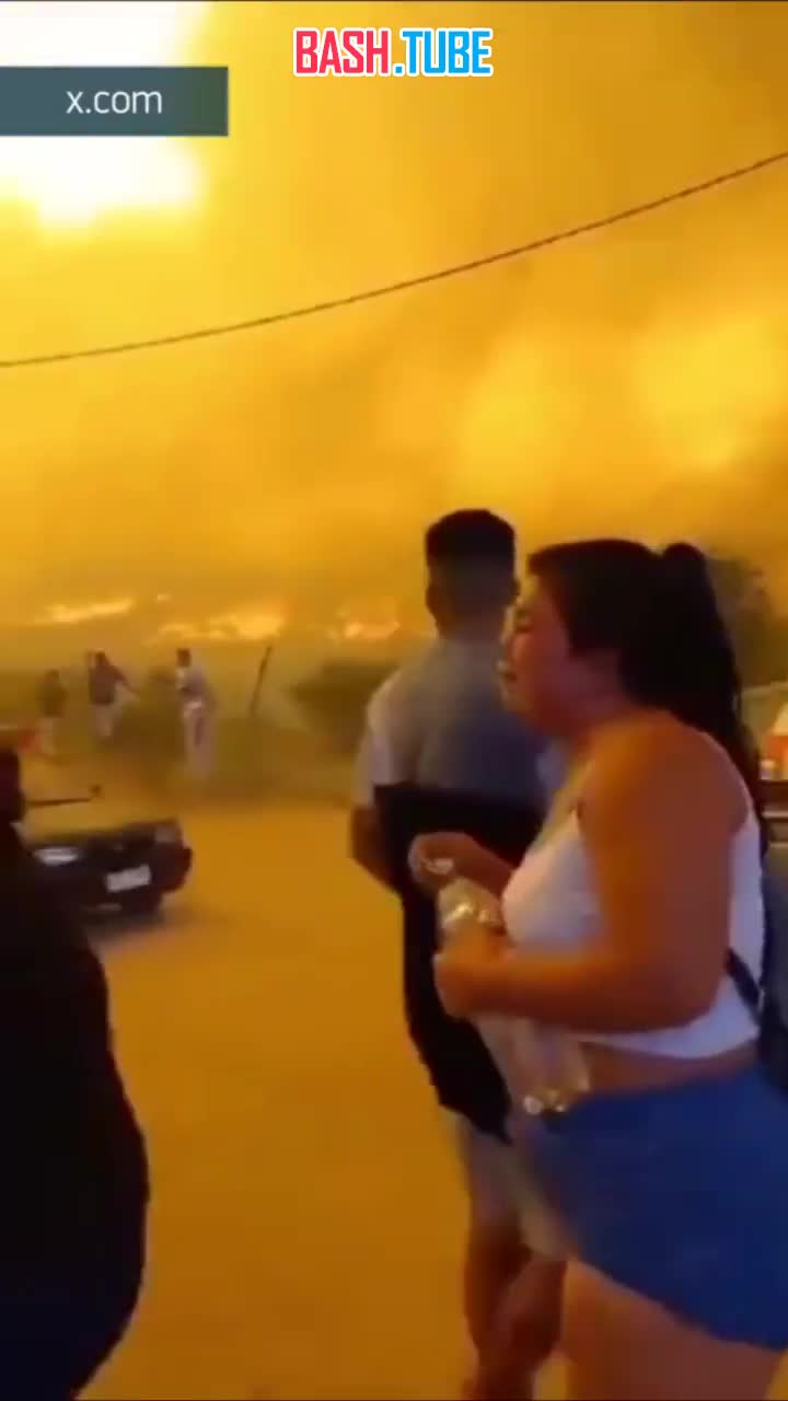  Мощные лесные пожары охватили Чили