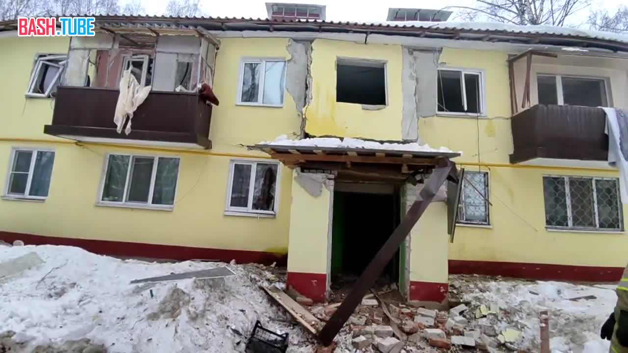 ⁣ Взрыв бытового газа произошел в квартире на втором этаже двухэтажного жилого дома в поселке Осиново в Татарстане