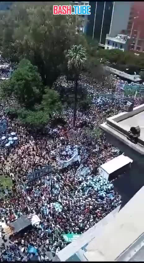 Профсоюзы возглавили массовую уличную акцию протеста в Буэнос-Айресе