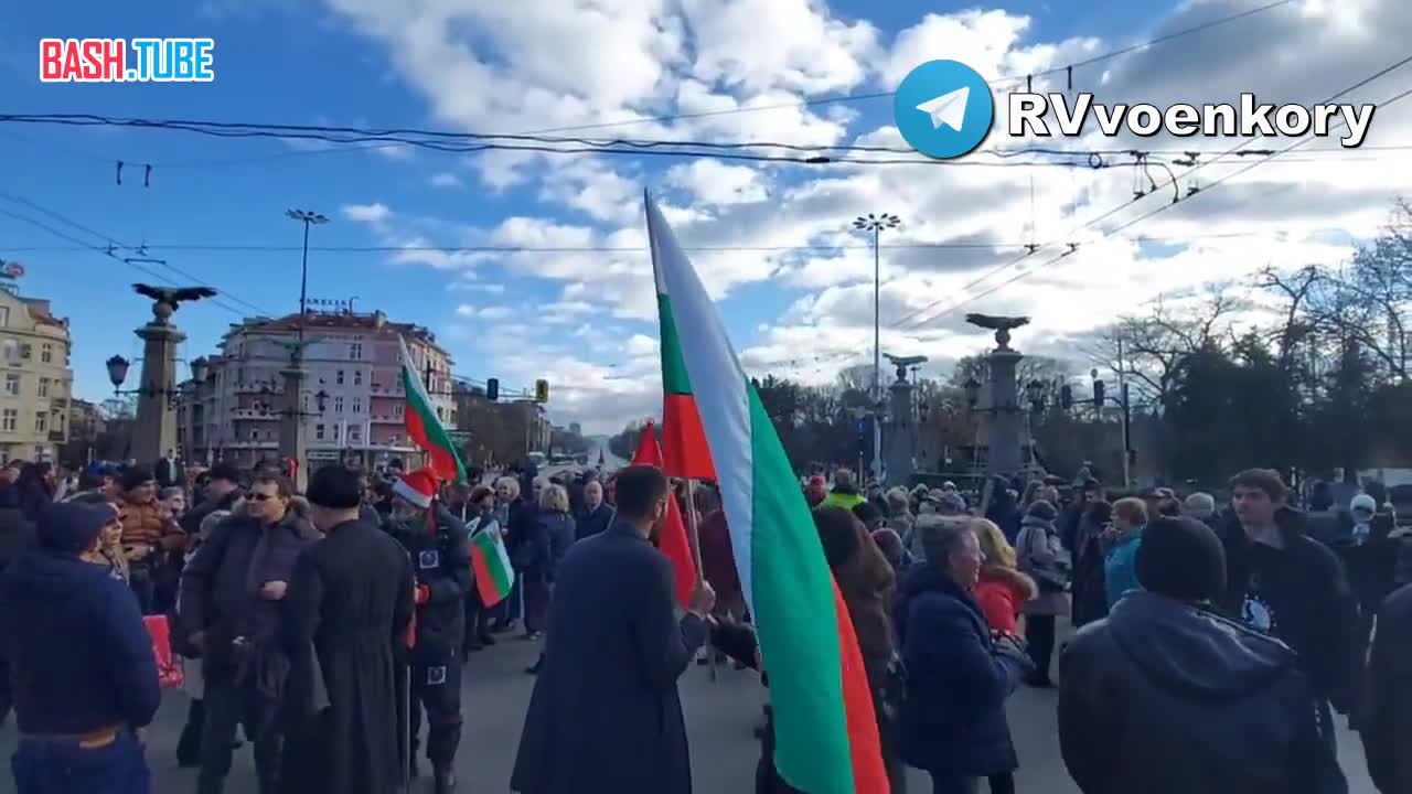  В Софии болгары вышли на протесты против сноса памятнику