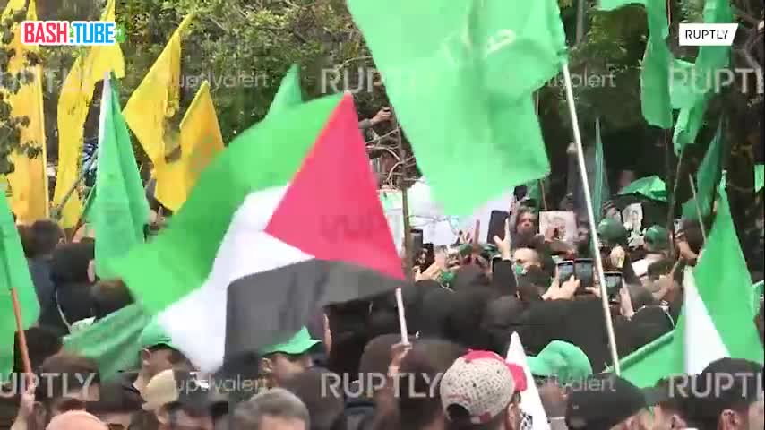 ⁣ В Ливане проходят похороны Салеха аль-Арури - высокопоставленного лидера ХАМАС
