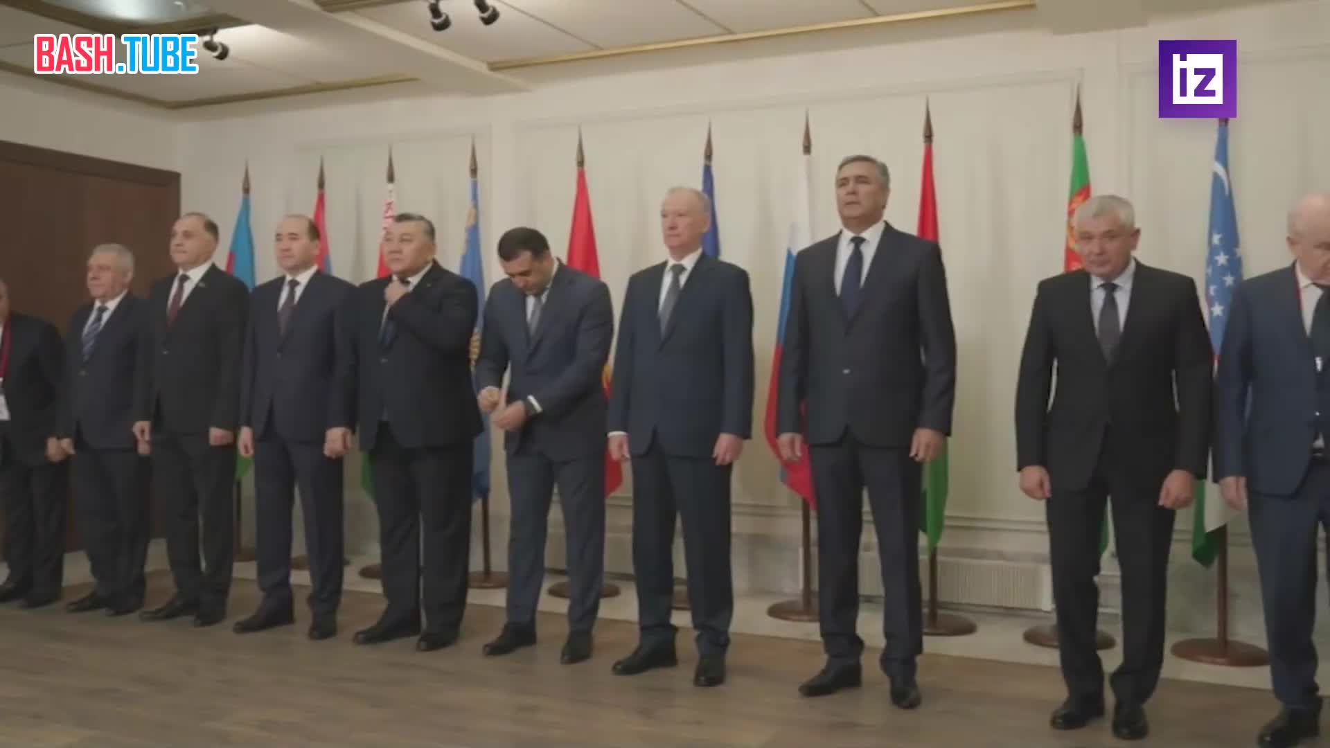 ⁣ Секретари совбезов стран СНГ сделали совместное фото перед началом официальной встречи в Москве
