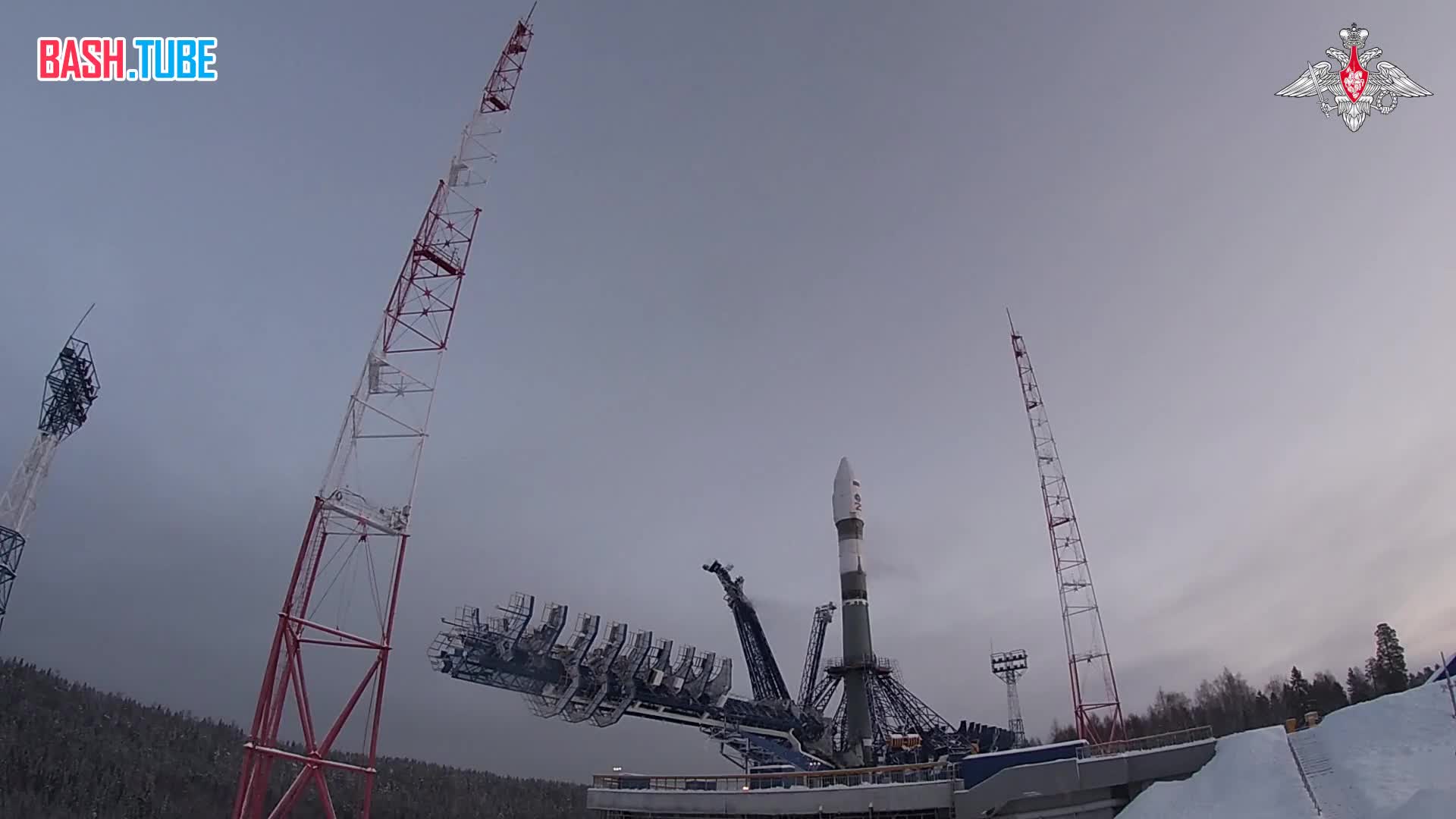  Запуск нового военного спутника с космодрома Плесецк