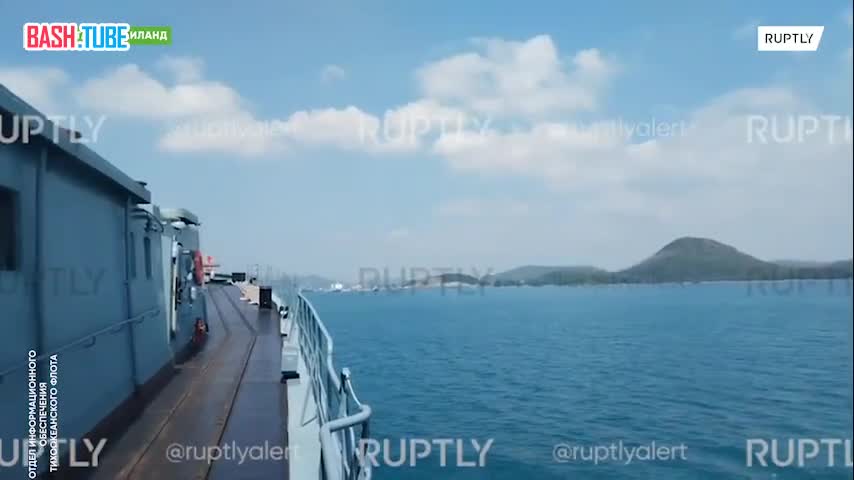⁣ БПК «Адмирал Пантелеев» Тихоокеанского флота прибыл с деловым заходом в порт Саттахип в Таиланде
