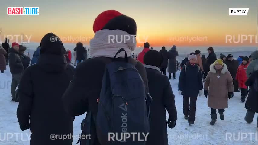 ⁣ Жители Мурманска смогли насладиться солнцем после 40 дней полярной ночи