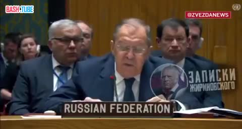 ⁣ Сергей Лавров на заседании Совбеза ООН по Палестине жестко ответил постпреду Израиля