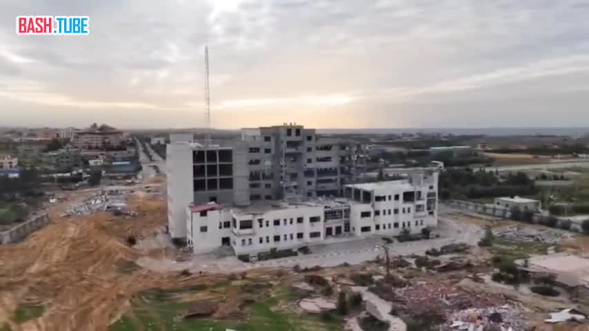 ⁣ Кадры подрыва университетского комплекса в секторе Газа израильской армией