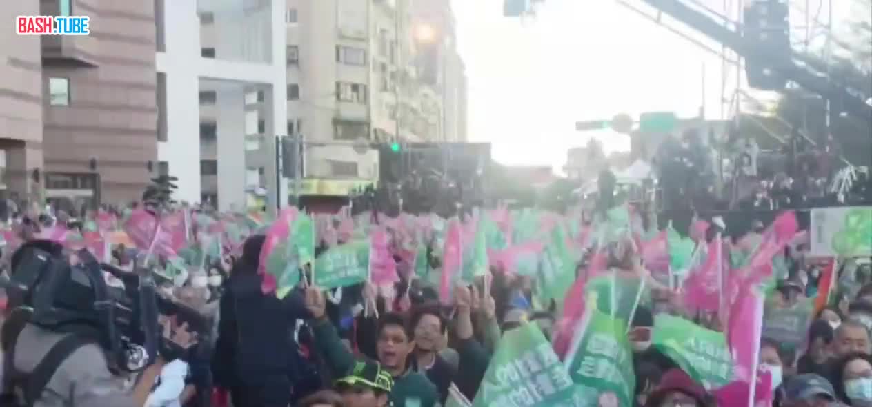  «Кандидат от правящей партии Тайваня Лай Циндэ лидирует на выборах главы администрации острова», - телеканал TVBS