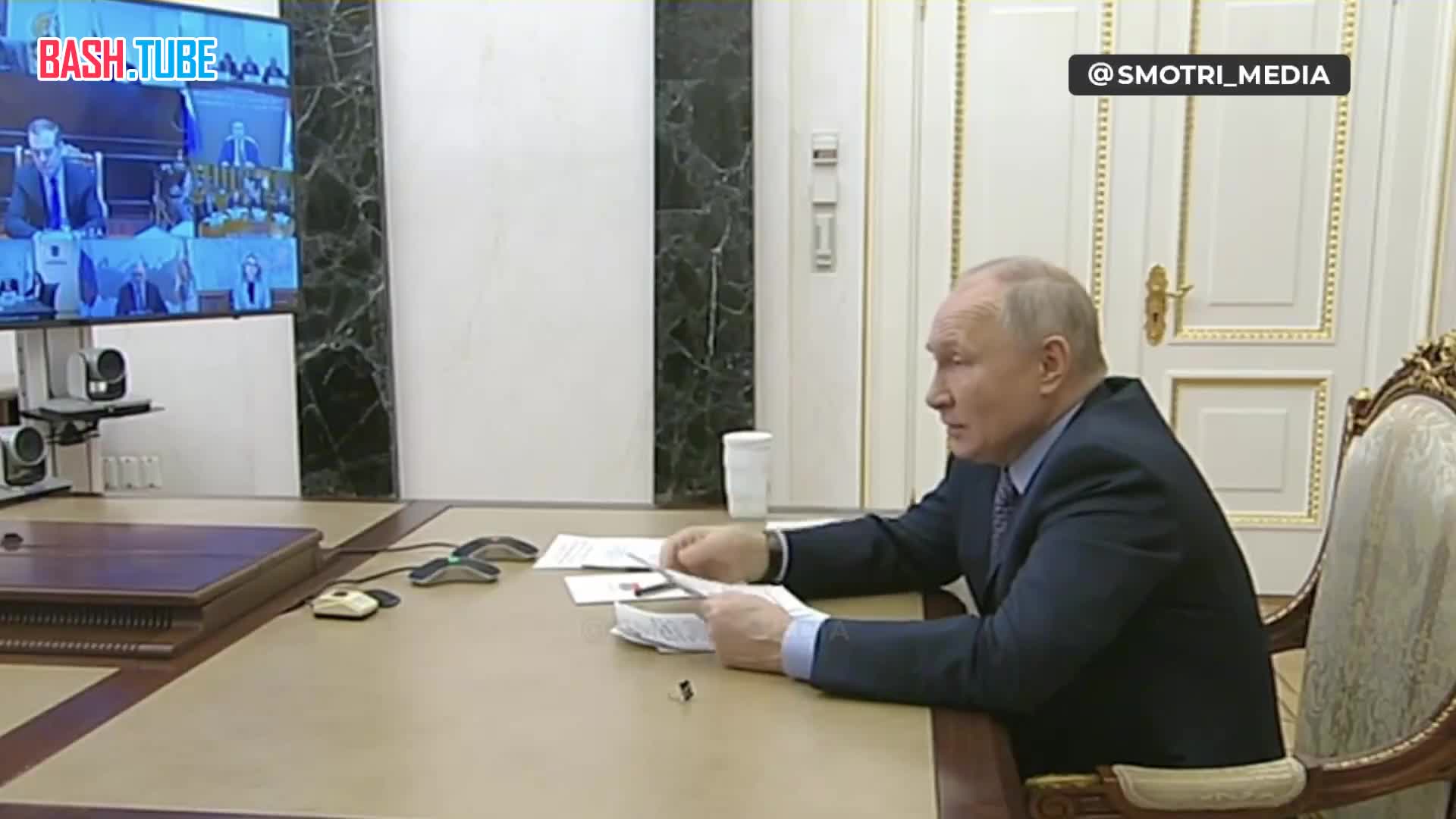 ⁣ Владимир Путин участвует в заседании Совета по науке и образованию в режиме видеоконференции