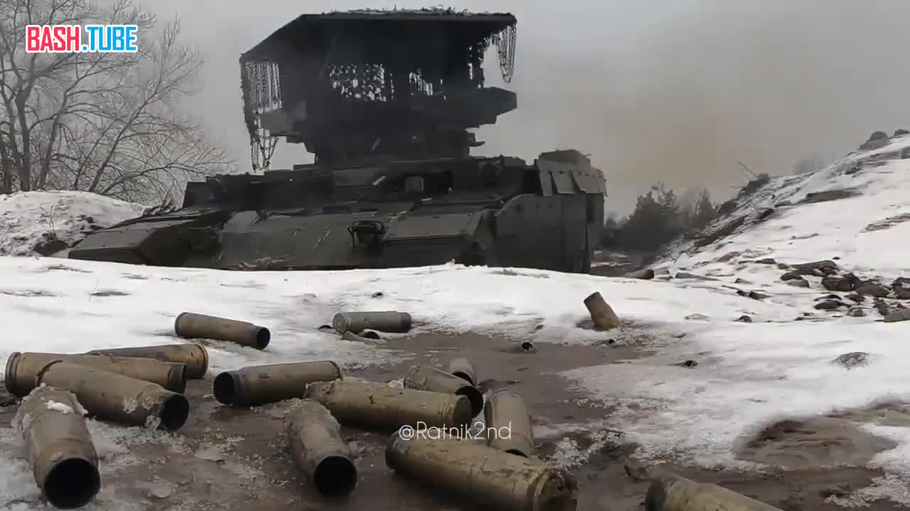 ⁣ Кадры полевых испытаний новенькой БМПТ «Терминатор» на базе Т-90
