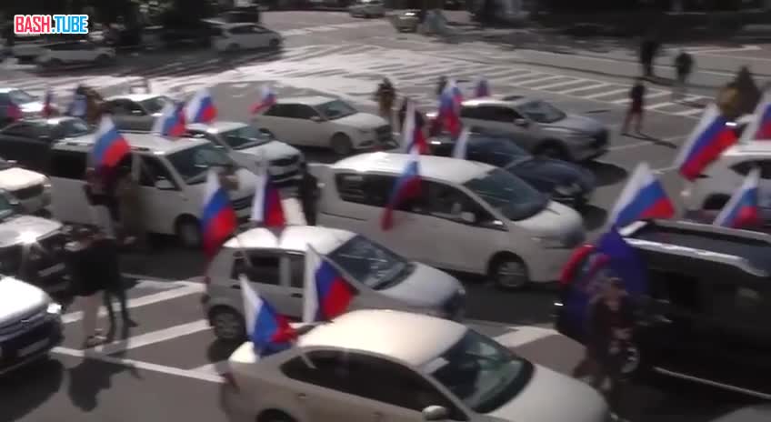 ⁣ В День защитника Отечества Сочинцы провели праздничный авто-мотопробег
