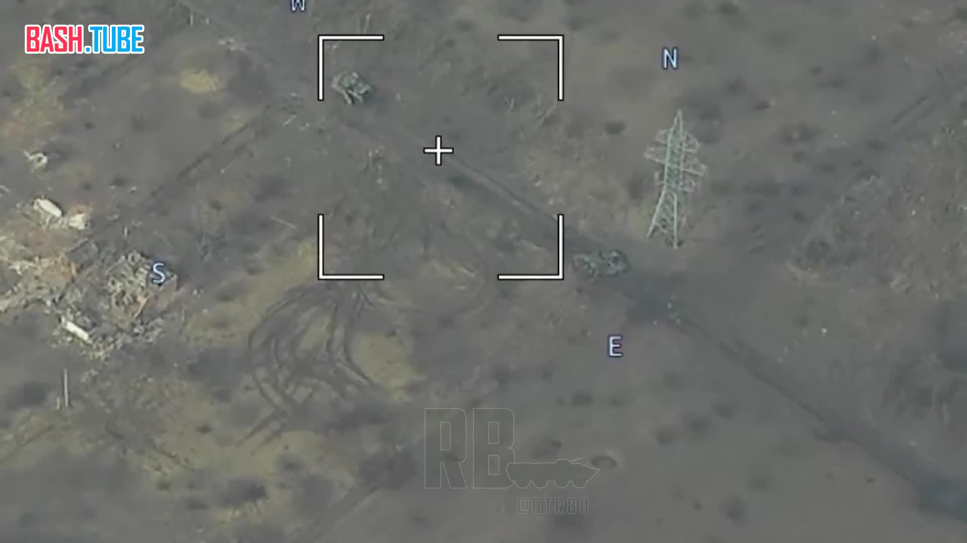 ⁣ Непосредственно сам момент уничтожения третьего по счету M1A1 SA Abrams в зоне СВО