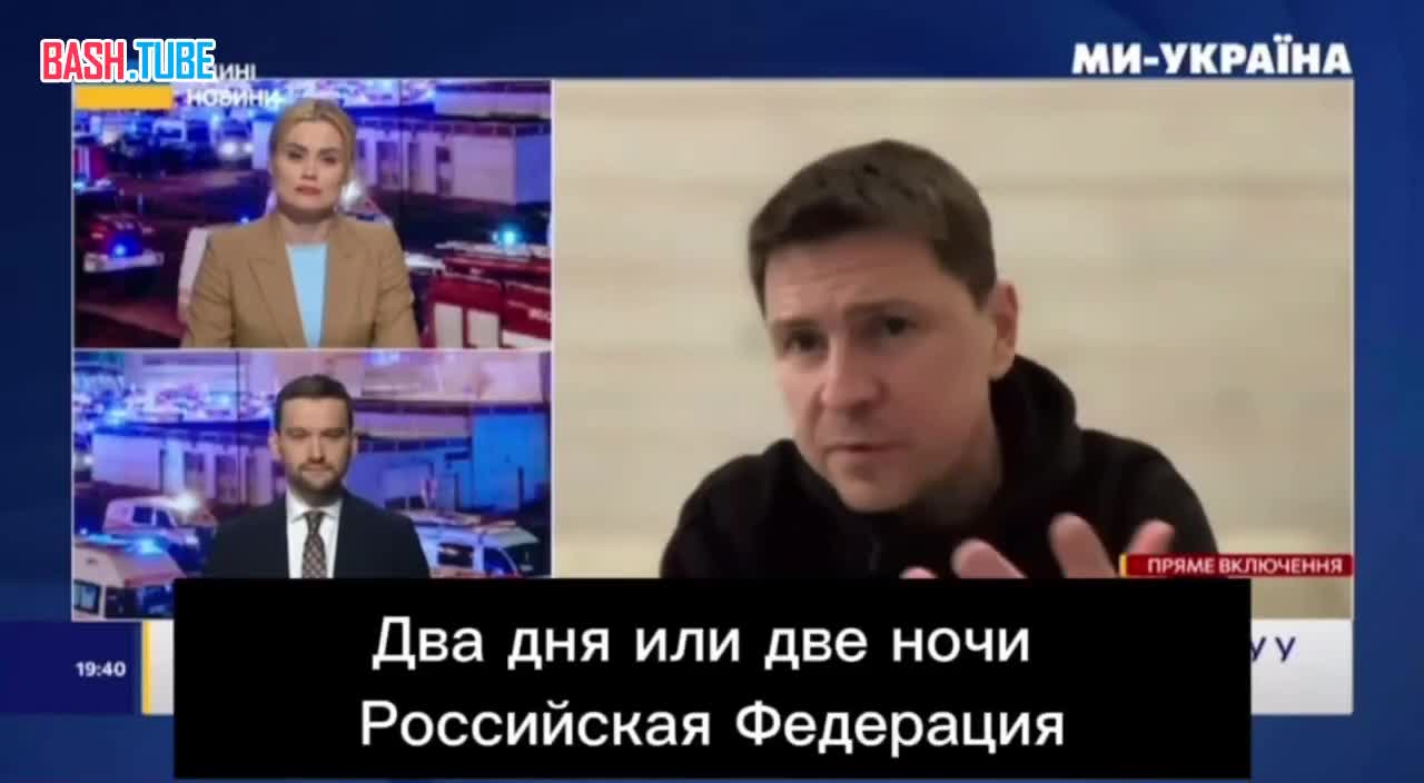 ⁣ Советник главы Офиса президента Украины Подоляк - о том, что теракт в «Крокусе» был совершен