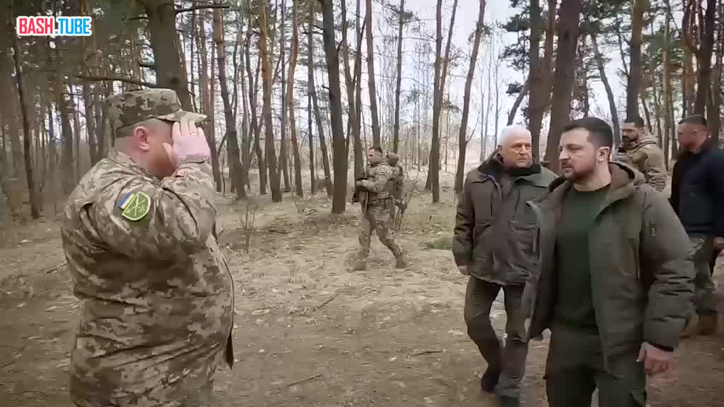 ⁣ Президент Украины Владимир Зеленский посетил позиции ВСУ в приграничной с Россией Сумской области