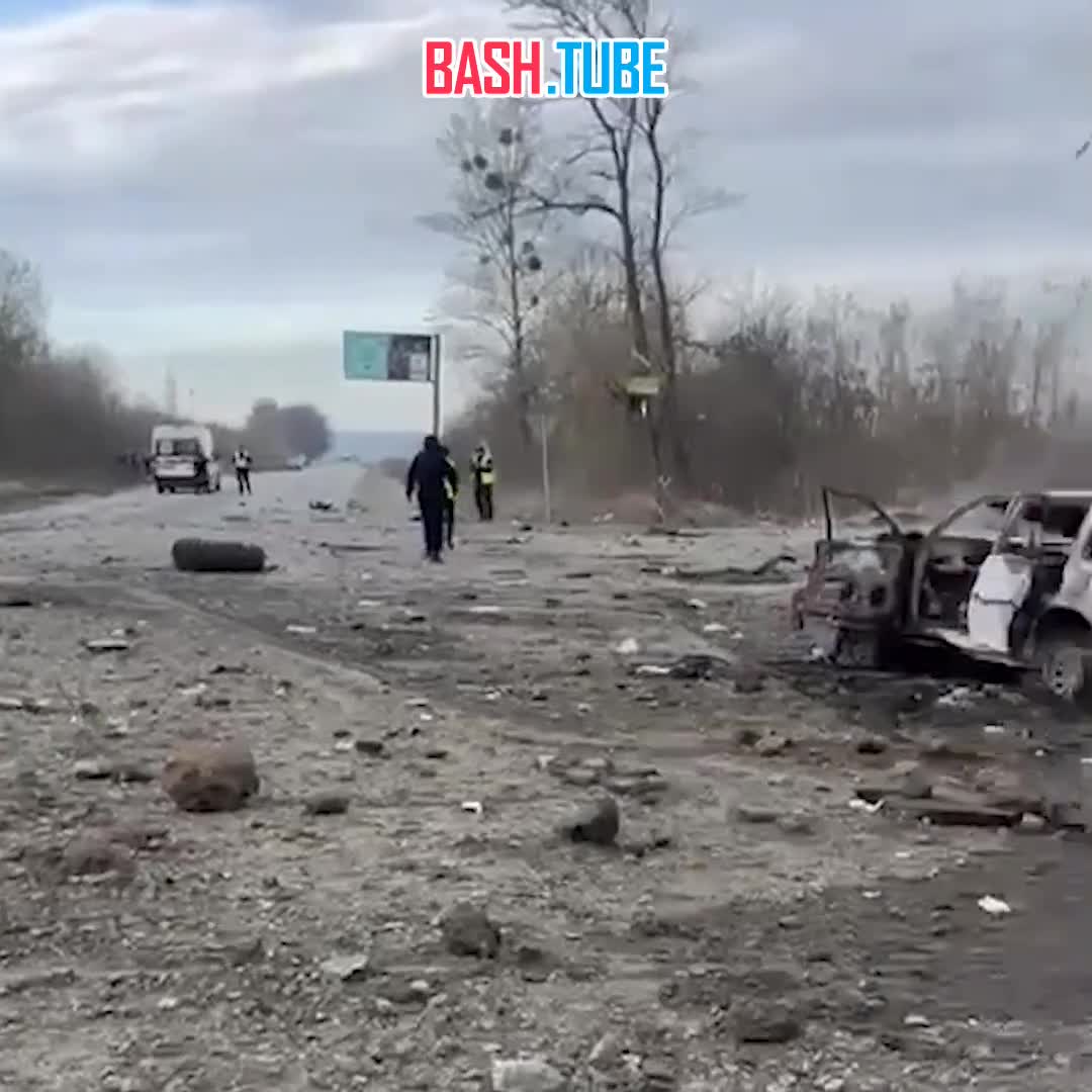 ⁣ Киевский режим попытался выдать уничтожение РСЗО «Ураган» в Харькове за удар по «гражданским объектам»