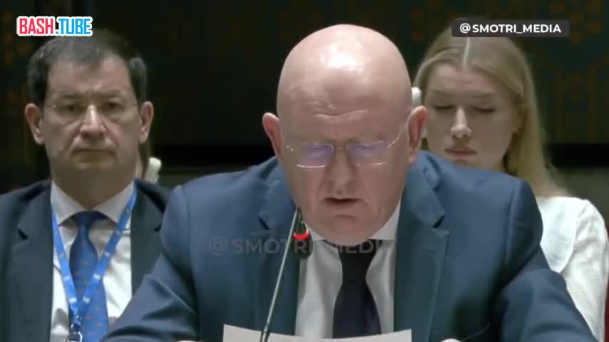  Постпред России при ООН Василий Небензя выступил на совещании Совбеза ООН