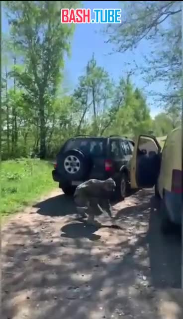 ⁣ ТЦК с оружием отбивается от местных в Черновицкой области