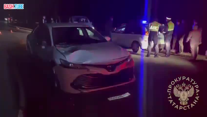 ⁣ В Мензелинском районе водитель Toyota насмерть сбила троих детей