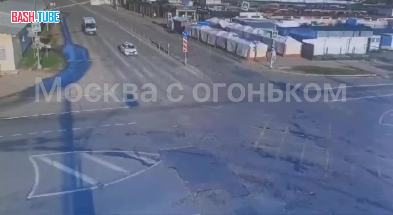 ⁣ Момент ДТП между Зеленоградом и Андреевкой попал на видео