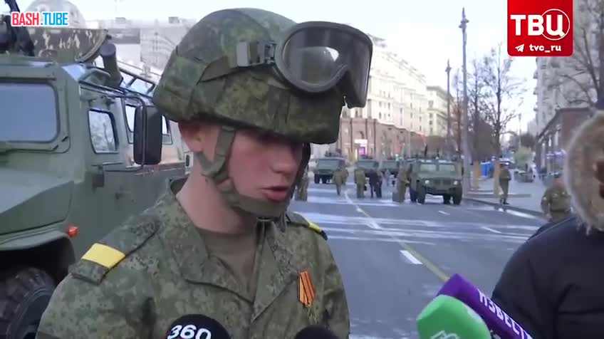 ⁣ 19-летний военнослужащий, который впервые участвует в параде Победы на Красной площади, поделился своими эмоциями