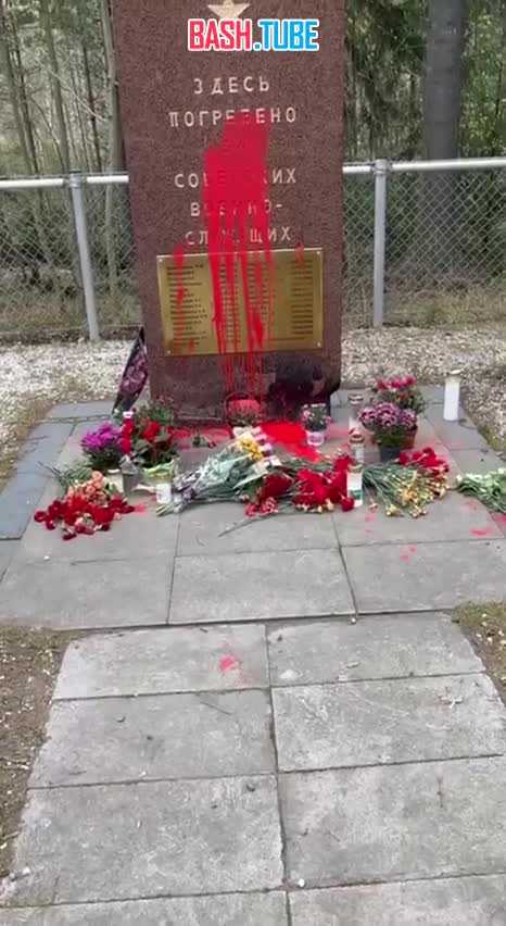 ⁣ Уголовное дело возбудят по факту осквернения памятника советским военнослужащим в Финляндии