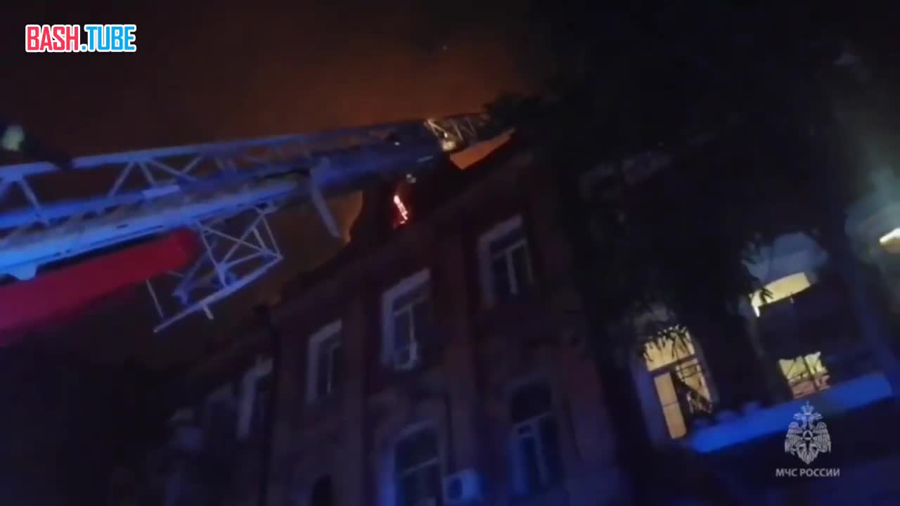 ⁣ Пожар произошёл в жилом доме в Астрахани