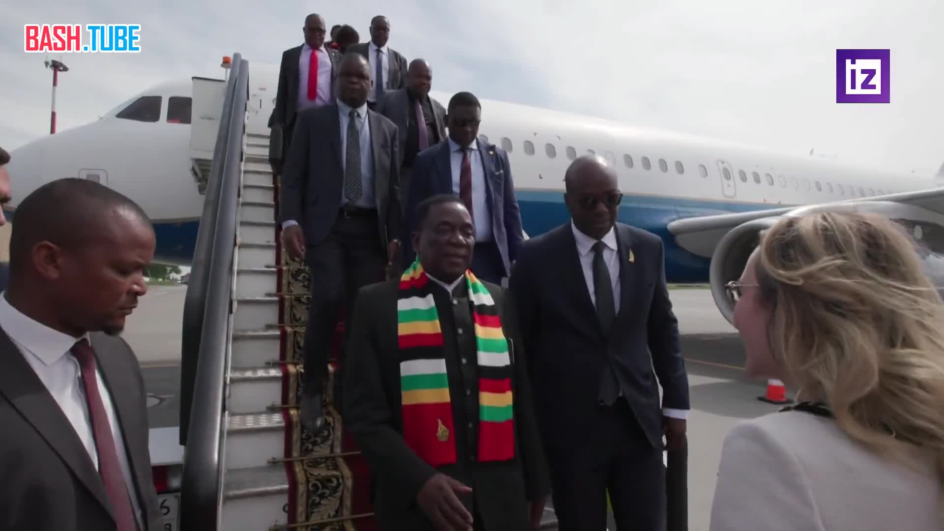 ⁣ Президент Зимбабве Эммерсон Мнангагва прибыл в Санкт-Петербург для участия в ПМЭФ-2024