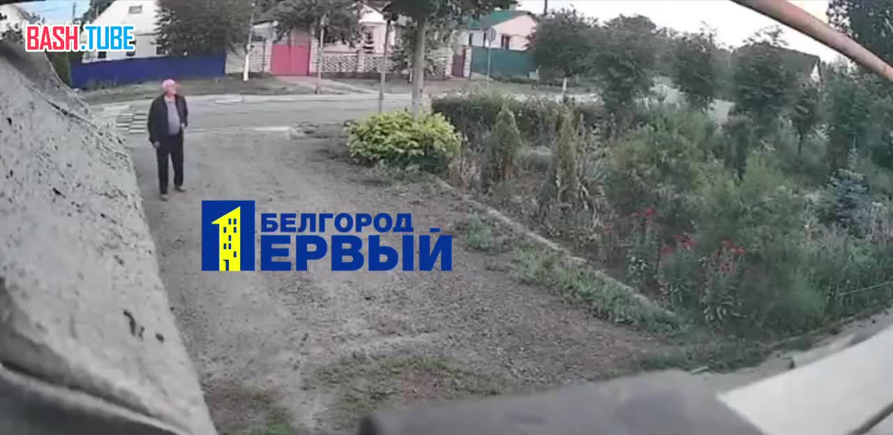 ⁣ Падение БПЛА на жилой дом в Прохоровке, сегодня утром