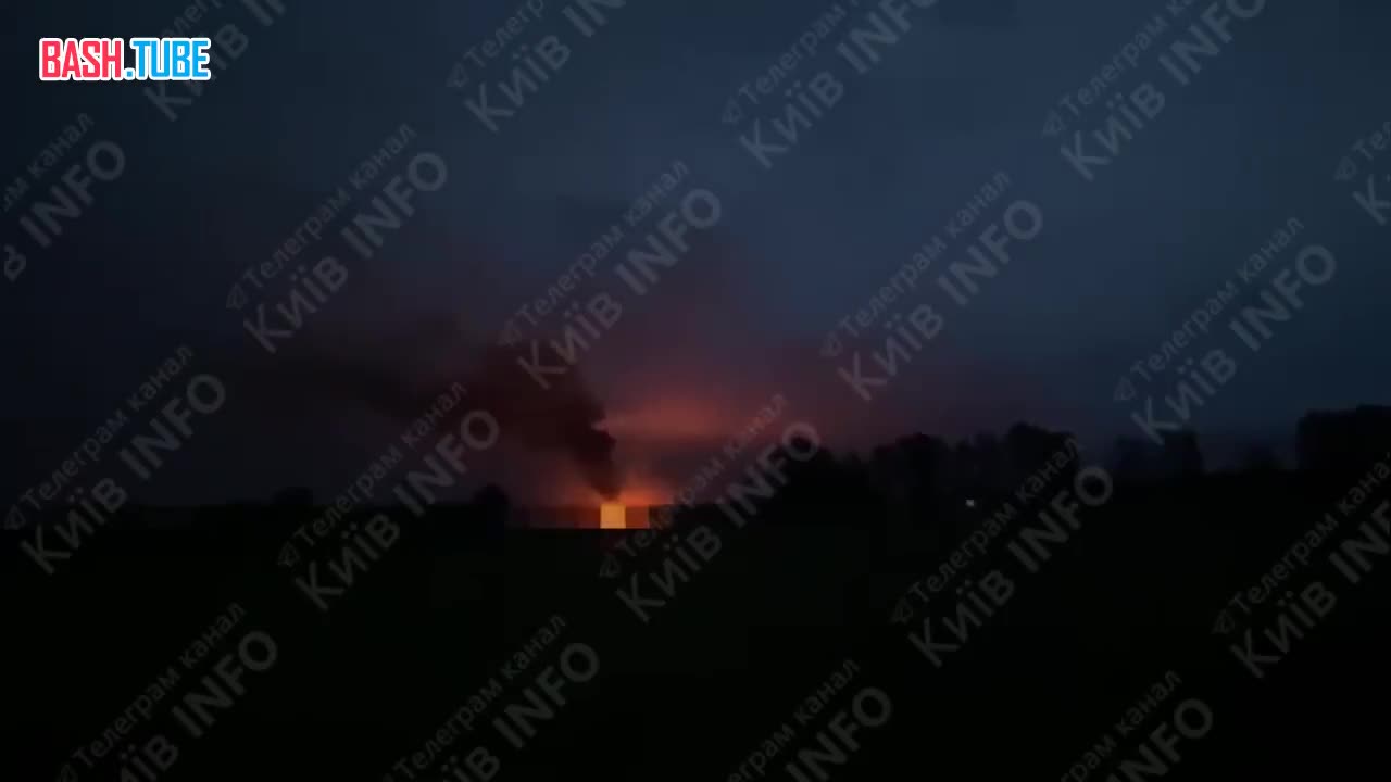 ⁣ «Все цели сбиты»: После атаки пылает промышленный объект в Киеве, горят склады и АЗС