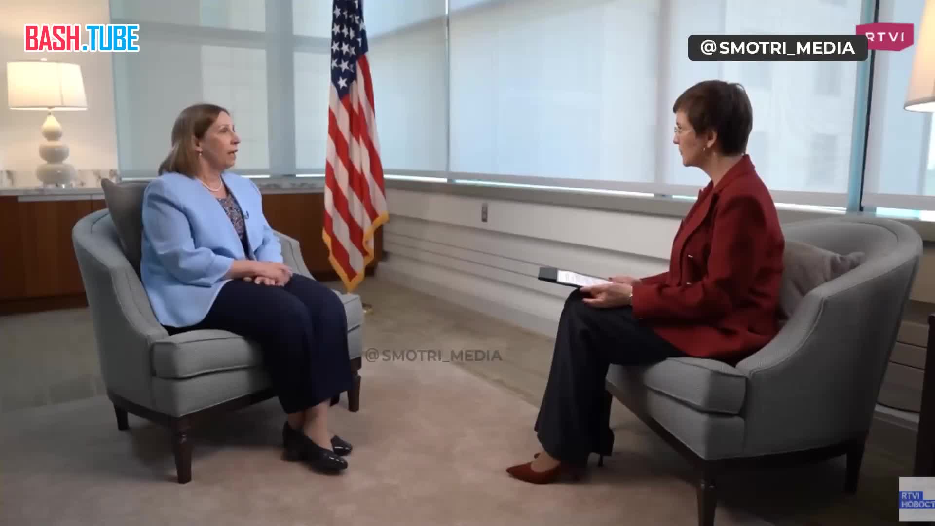 ⁣ Посол США в России Линн Трейси в интервью не стала отрицать ввод полётных заданий специалистами США при ударах по Крыму