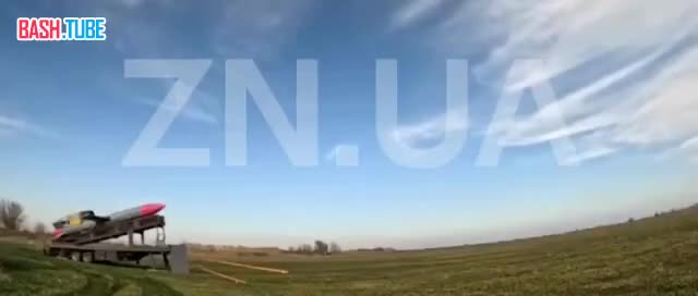  Первые кадры запуска украинской крылатой ракеты «Фламинго» (она же эмиратско-британская FP-5 Milanion)