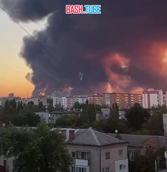  В Кременчуге хорошо горят резервуары с азербайджанской нефтью