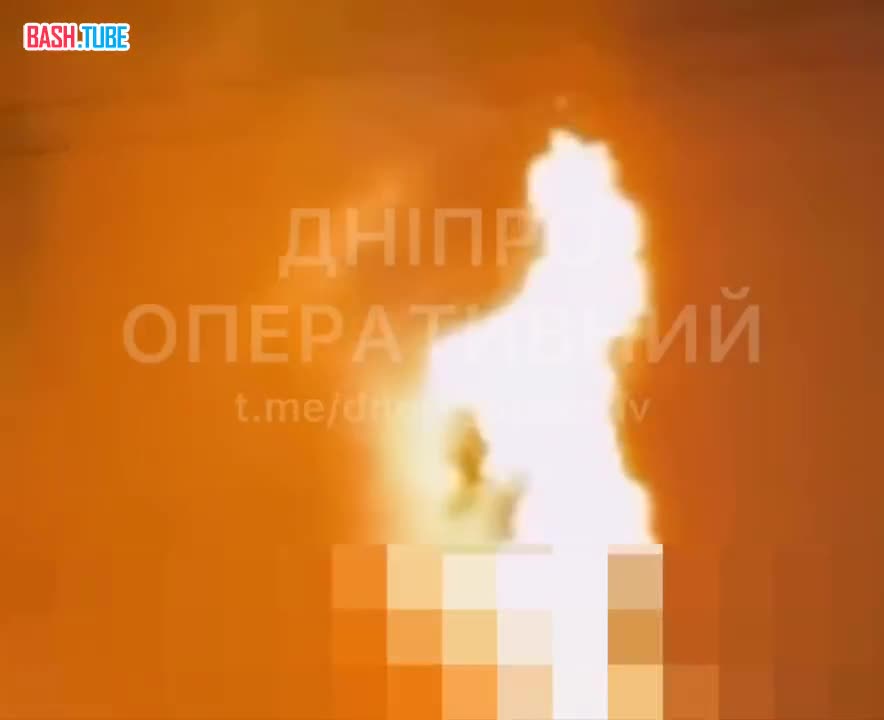  В Павлограде Днепропетровской области дроны ударили по газохранилищу