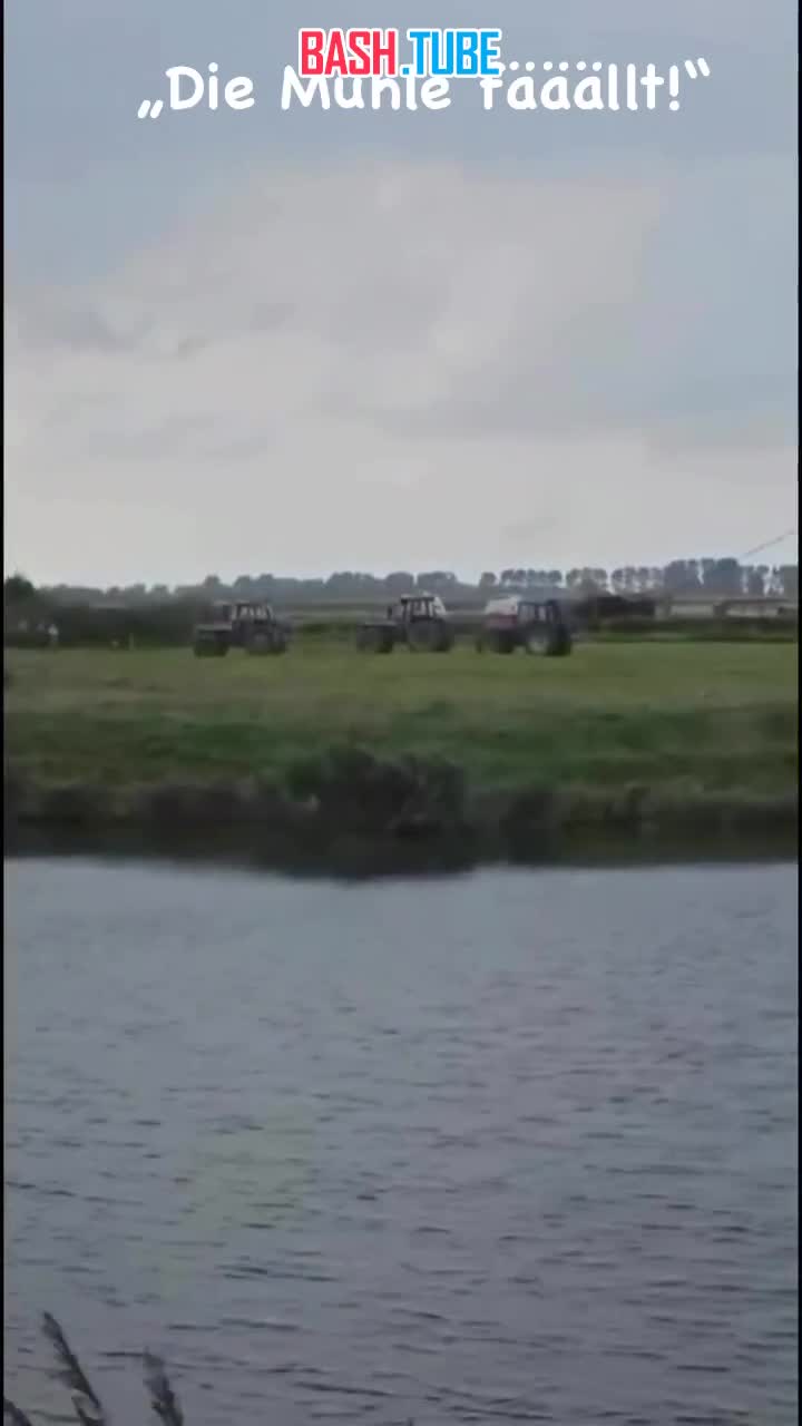  Фермеры самовольно снесли ветряную установку в Германии