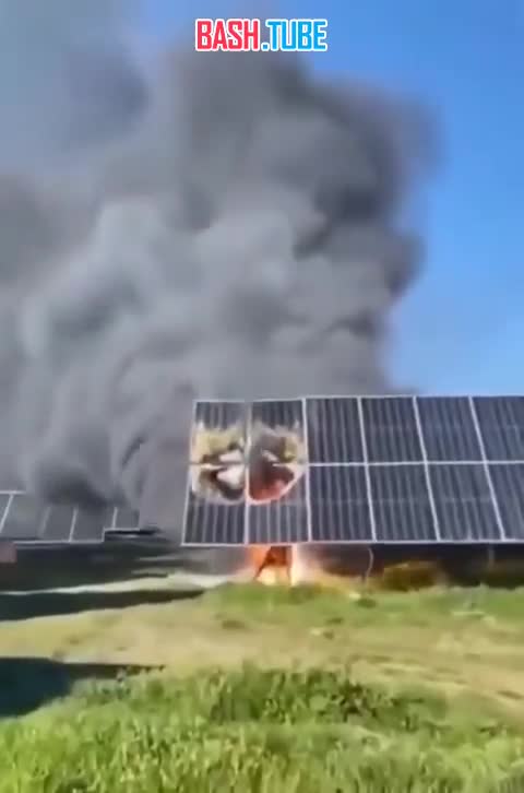  Испания. Солнечные панели горят из-за аномальной жары в стране