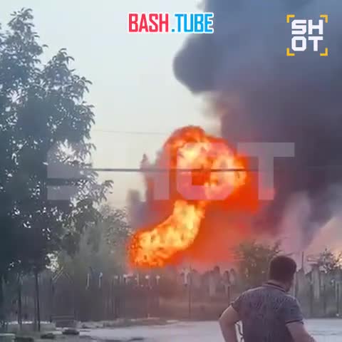  Новое видео момента мощного взрыва на заправке в Дагестане