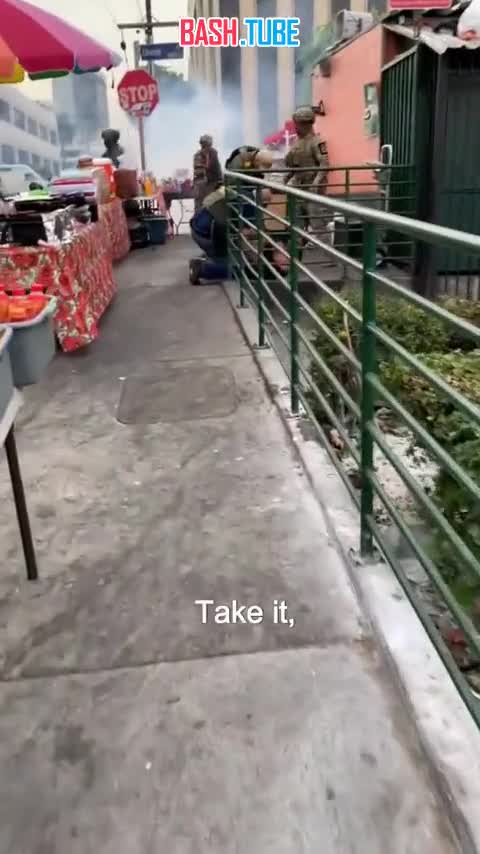  Обстановка в Лос-Анджелесе, США, где продолжается отлов нелегальных мигрантов сотрудниками ICE