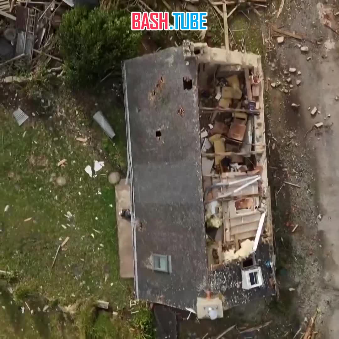  На видео последствия торнадо в департаменте Морбиан в Бретани, Франция